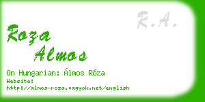 roza almos business card