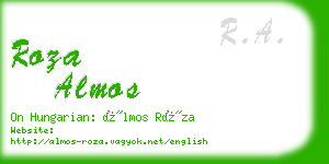 roza almos business card